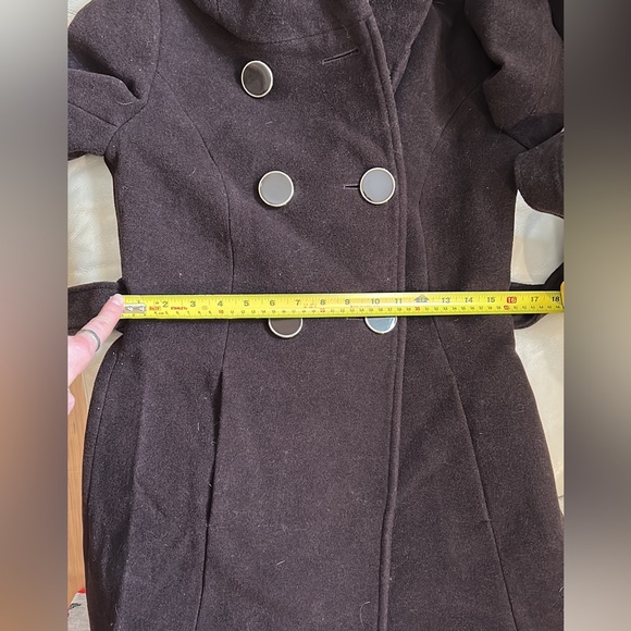 Very dark brown, size XS, Eclipse, belted jacket with hood. - Picture 6 of 8